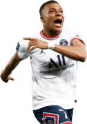 Kylian Mbappé football render