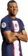 Kylian Mbappé football render