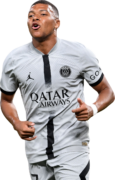 Kylian Mbappé football render