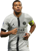 Kylian Mbappé football render