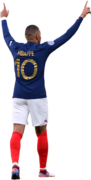 Kylian Mbappé football render