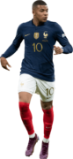 Kylian Mbappé football render