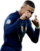 Kylian Mbappé football render