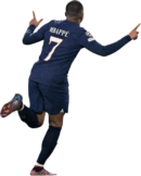 Kylian Mbappé football render