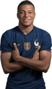 Kylian Mbappé football render