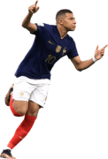 Kylian Mbappé football render