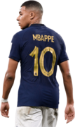 Kylian Mbappé football render