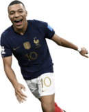 Kylian Mbappé football render