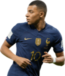 Kylian Mbappé football render