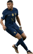 Kylian Mbappé football render