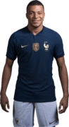 Kylian Mbappé football render