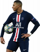 Kylian Mbappé football render