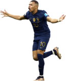 Kylian Mbappé football render