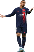 Kylian Mbappé football render