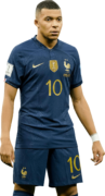 Kylian Mbappé football render