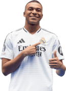 Kylian Mbappé football render