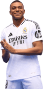 Kylian Mbappé football render