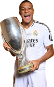 Kylian Mbappé football render