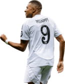 Kylian Mbappé football render