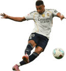 Kylian Mbappé football render