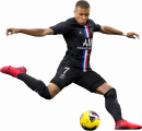 Kylian Mbappé football render