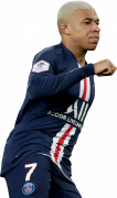 Kylian Mbappé football render