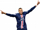 Kylian Mbappé football render