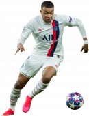 Kylian Mbappé football render