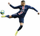 Kylian Mbappé football render