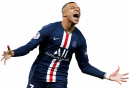 Kylian Mbappé football render