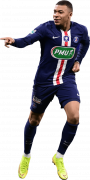 Kylian Mbappé football render