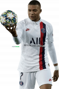 Kylian Mbappé football render