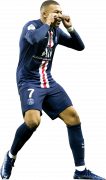 Kylian Mbappé football render