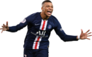 Kylian Mbappé football render