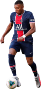 Kylian Mbappé football render