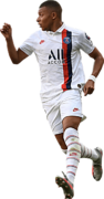 Kylian Mbappé football render