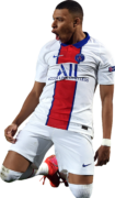 Kylian Mbappé football render