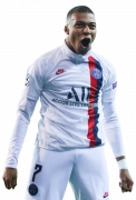 Kylian Mbappé football render