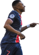 Kylian Mbappé football render