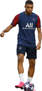 Kylian Mbappé football render