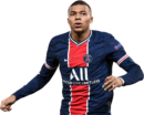 Kylian Mbappé football render