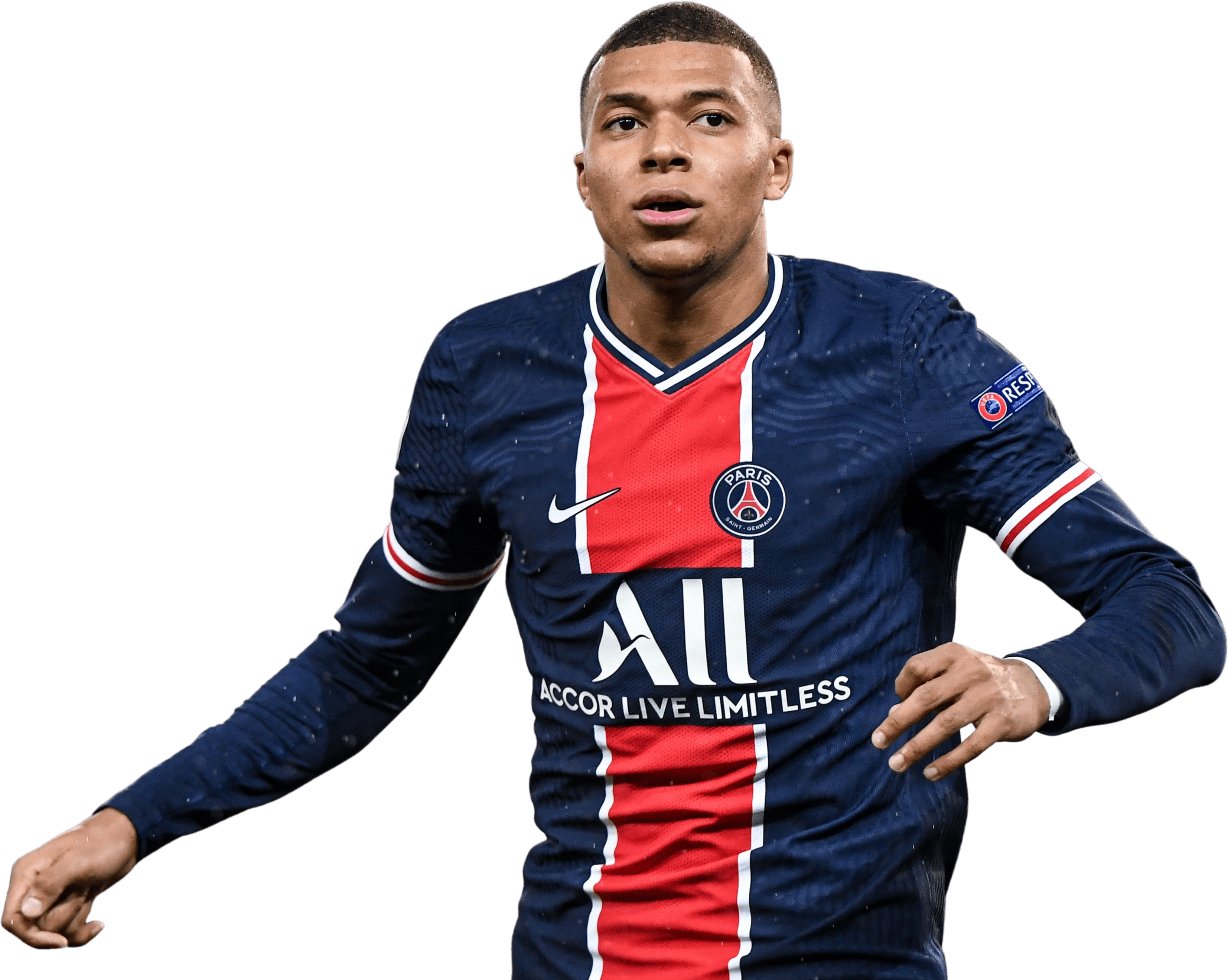 Download Kylian Mbappe transparent png render free. Paris Saint-Germain png  renders - 2335 - High quality png ren… in 2023