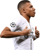 Kylian Mbappé football render