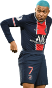 Kylian Mbappé football render