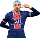 Kylian Mbappé football render