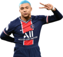 Kylian Mbappé football render