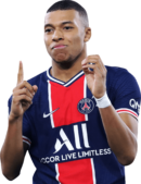 Kylian Mbappé football render