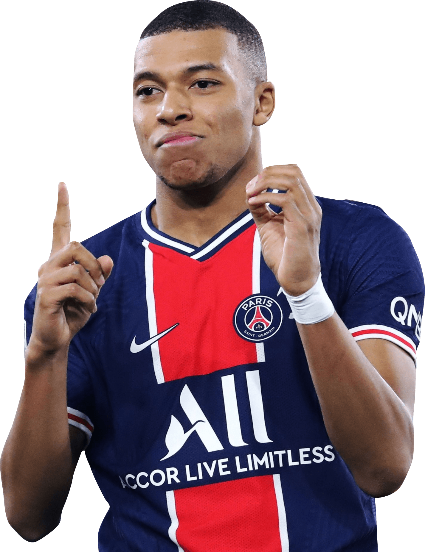 Kylian Mbappé football render - 75218 - FootyRenders