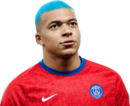 Kylian Mbappé football render