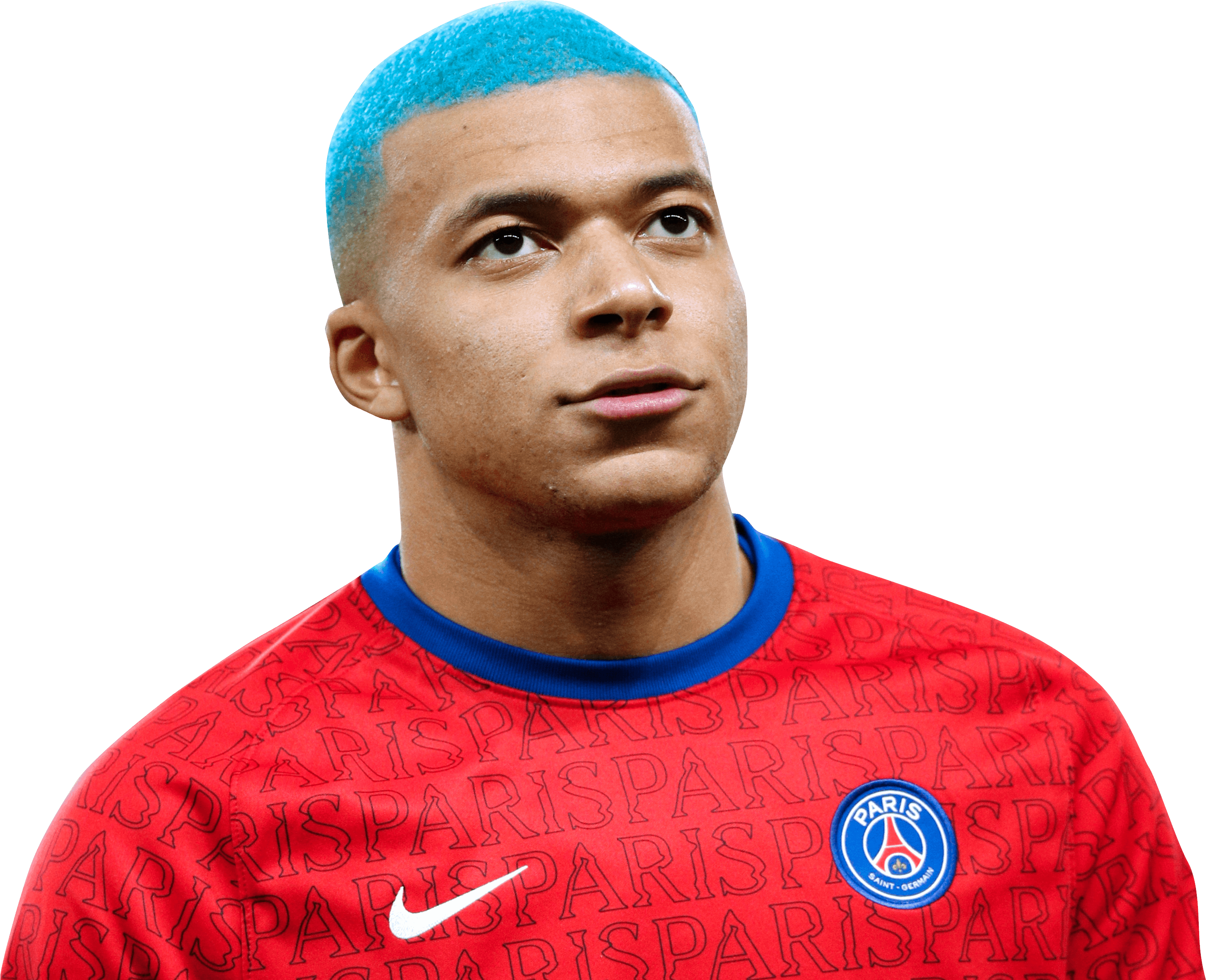 Kylian Mbappé Blue Hair / Paris St Germain 2 0 Lorient Kylian Mbappe And Mo...